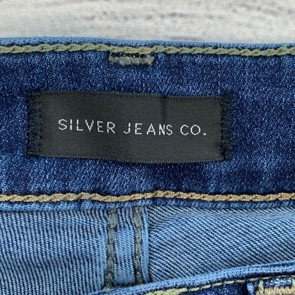 Silver Jeans Suki sz 29 Skinny Crop Dark Wash Inseam 24.5" - Picture 7 of 9